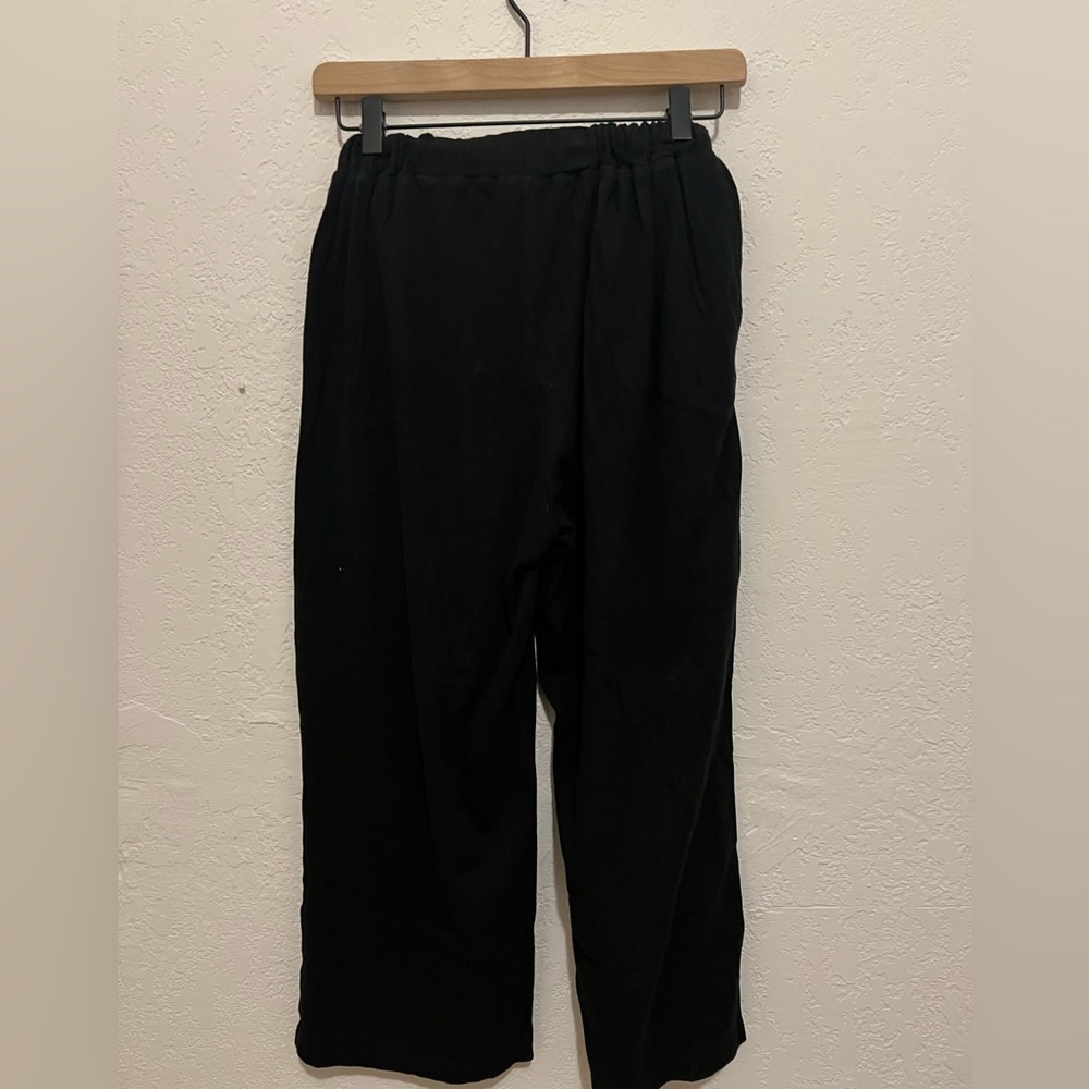 Fae Wide-Leg Pant Black Jersey